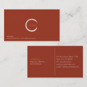 Red Clay Business Card Visitenkarte (Vorne/Hinten)