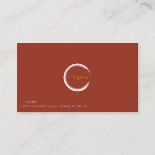 Red Clay Business Card Visitenkarte (Vorderseite)