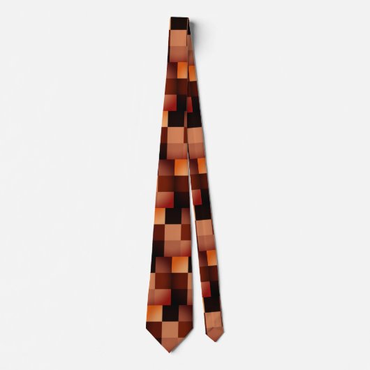 Red Clay Digital Dazzle Camouflage Nicktie Krawatte (Vorderseite)