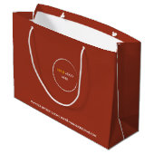 Red Clay Große Geschenktasche Geschenktüte (Rückseite Schrägansicht)