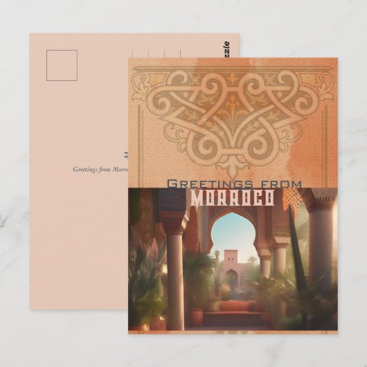 Red Clay Morroco Stone - Postkarte (Vorne/Hinten)