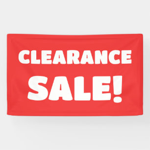 Red Clearance Sale-Banner Banner