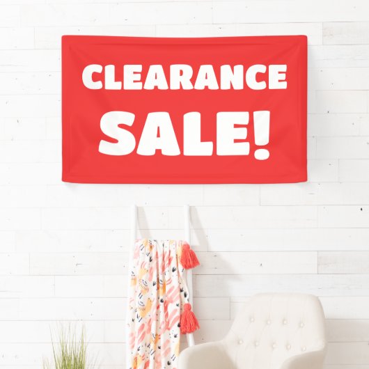 Red Clearance Sale-Banner Banner (Insitu)
