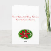 Red Clematis Frohe Weihnachten (Rückseite)