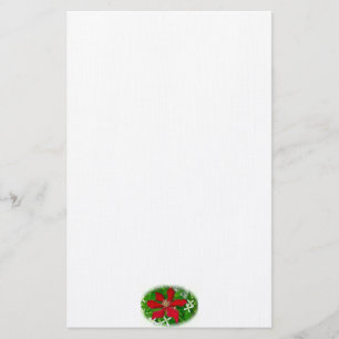 Red Clematis Frohe Weihnachten Briefpapier