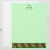 Red Clematis Letterhead Briefkopf (Vorne/Hinten)