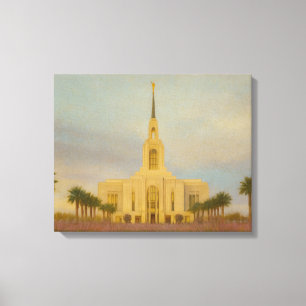 Red Cliffs Utah Temple Painting™ LDS Art Leinwand