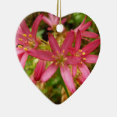 Red Clintonia Blume in Redwoods Keramik Ornament (Rechts)