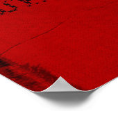 Red Cloth Black Thread Fitness Übung Poster (Ecke)