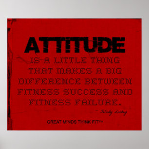 Red Cloud Black Thread Fitness Attitude Poster