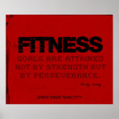 Red Cloud Black Thread Fitness Motivation Poster (Vorne)