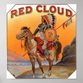 Red Cloud Cigar Label Poster (Vorne)