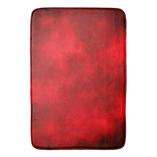 Red Cloud Effect Bath Mat Badematte (Vorderseite Vertikal)