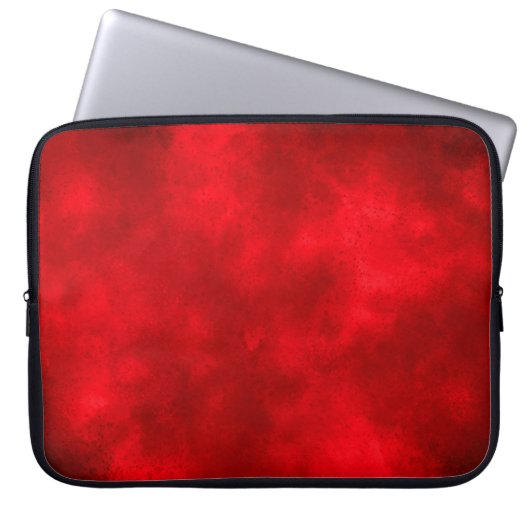 Red Cloud Effect Electronics Bag Laptopschutzhülle (Vorderseite)