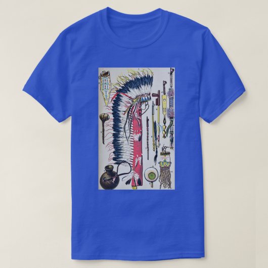 Red Clouds War Feathers Bonnet Douglass Tobacco Po T-Shirt (Design vorne)