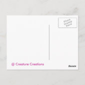 Red Clover Blossom 2 Postkarte (Rückseite)