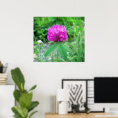 Red Clover Blossom 3 Poster (Heimbüro)
