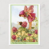 Red Clover Fairy Postkarte (Vorderseite)