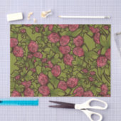 Red Clover Garden Pattern Seidenpapier (Handwerk)