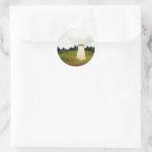 Red Clover Ghost Runder Aufkleber (Tasche)
