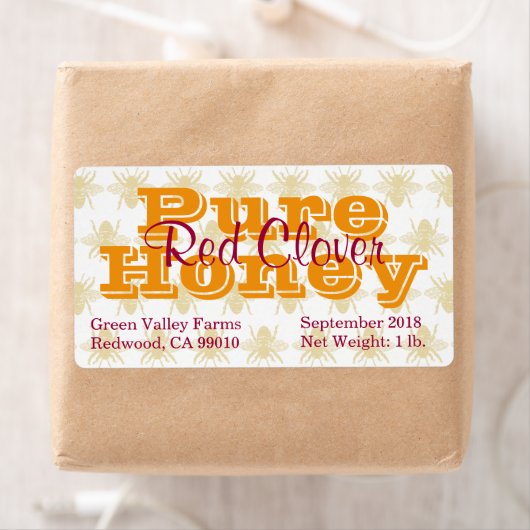 Red Clover Honey Jar (Insitu)