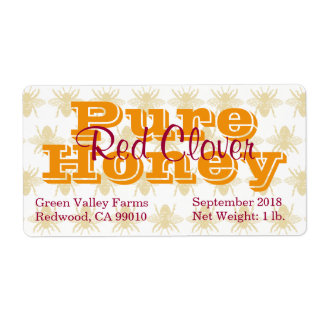 Red Clover Honey Jar