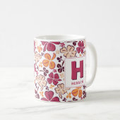 Red Clover Kleeblatt Mit Monogramm St. Patrick`s D Kaffeetasse (VorderseiteRechts)