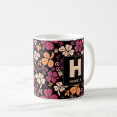 Red Clover Kleeblatt Mit Monogramm St. Patrick`s D Kaffeetasse (VorderseiteRechts)