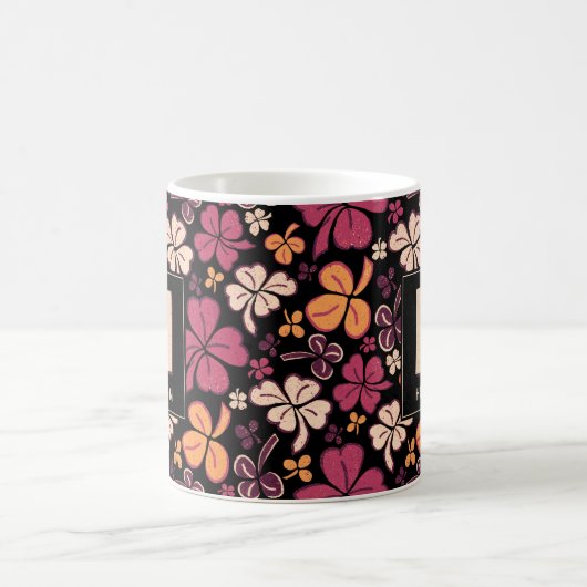 Red Clover Kleeblatt Mit Monogramm St. Patrick`s D Kaffeetasse (Mittel)