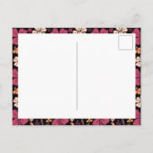 Red Clover Kleeblatt Pattern St Patrick`s Day Postkarte (Rückseite)