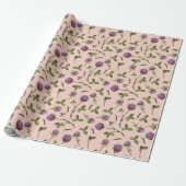 Red Clover Pink Baby Dusche Packpapier (Ungerollt)