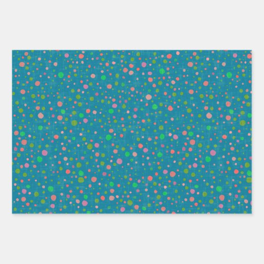 Red Clover Punkt Gift Wrap Geschenkpapier Set (Vorderseite 2)