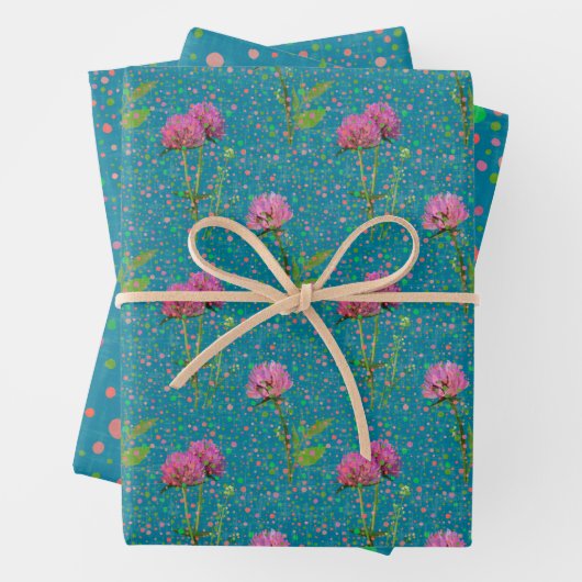 Red Clover Punkt Gift Wrap Geschenkpapier Set (Beispiel)