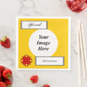 Red Clover Ribbon Template von Kenneth Yoncich Serviette (Beispiel)
