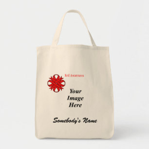 Red Clover Ribbon Template von Kenneth Yoncich Tragetasche