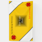 Red Clover Ribbon von Kenneth Yoncich Banner (Vertikal)
