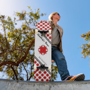 Red Clover Ribbon von Kenneth Yoncich Skateboard