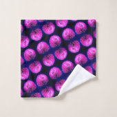 Red Clover Wildblume Abstraktes Muster Badhandtuch Set (Waschlappen)