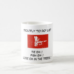 "Red Coachman" - Trout Fly "To Do List"-Tasse Kaffeetasse