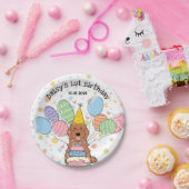 Red Cockapoo Cavapoo Dog Birthday Pappteller (Party)