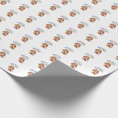 Red Cocker Spaniel Birthday Geschenkpapier (Ecke)