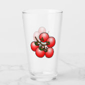 Red Cocktail Tomaten Glas (Rückseite)