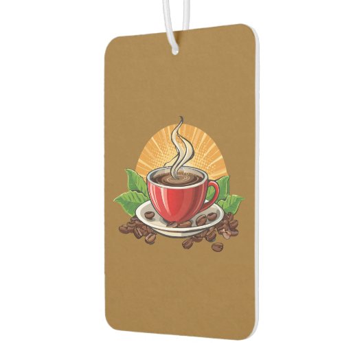 Red coffee cup autolufterfrischer (Links)