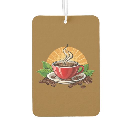 Red coffee cup autolufterfrischer (Rückseite)