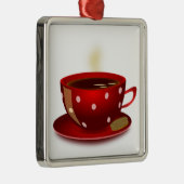 Red Coffee Cup Ornament (Rechts)