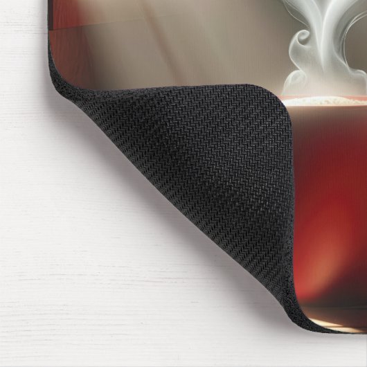 Red Coffee Mugs mit Dampftraden Mousepad (Ecke)