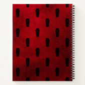 Red Coffins Gothic Sketch Notizblock (Rückseite)