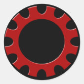 Red Cog Sticker (Vorderseite)