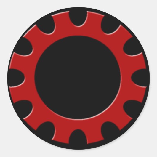 Red Cog Sticker (Vorderseite)