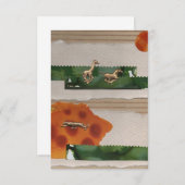 Red Collage von Afrikanischen Tieren Dankeskarte (Vorne/Hinten)